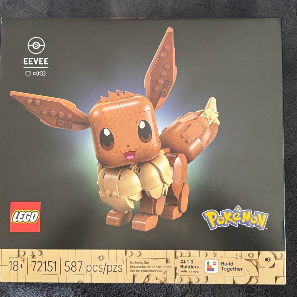 Eevee LEGO Pokemon #72151 Brand New and Factory Sealed